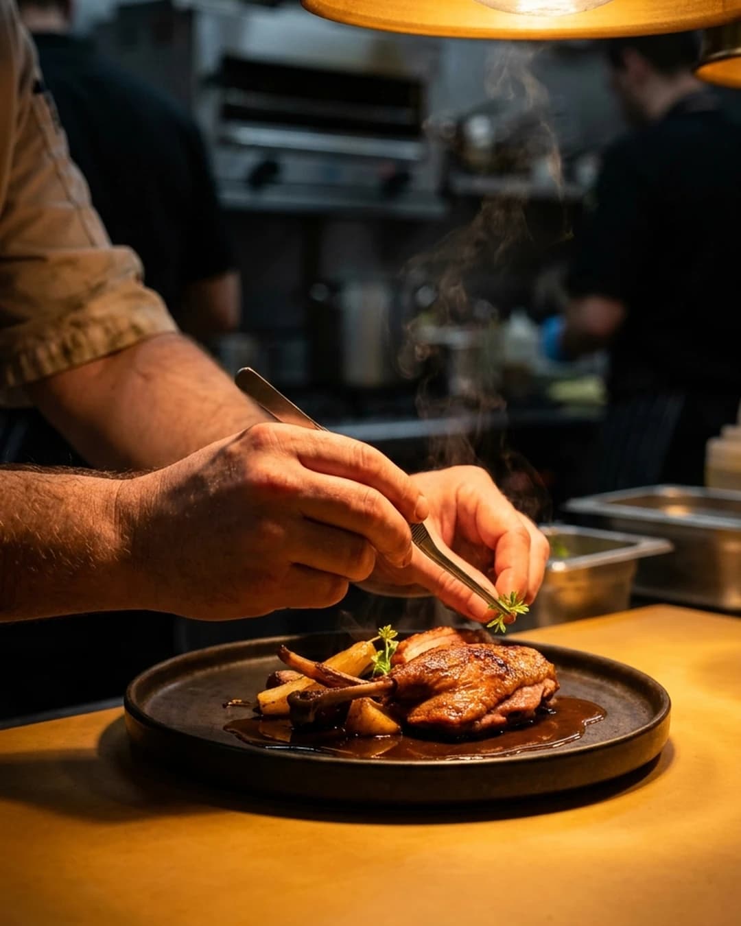Nobody tastes the food before they order.