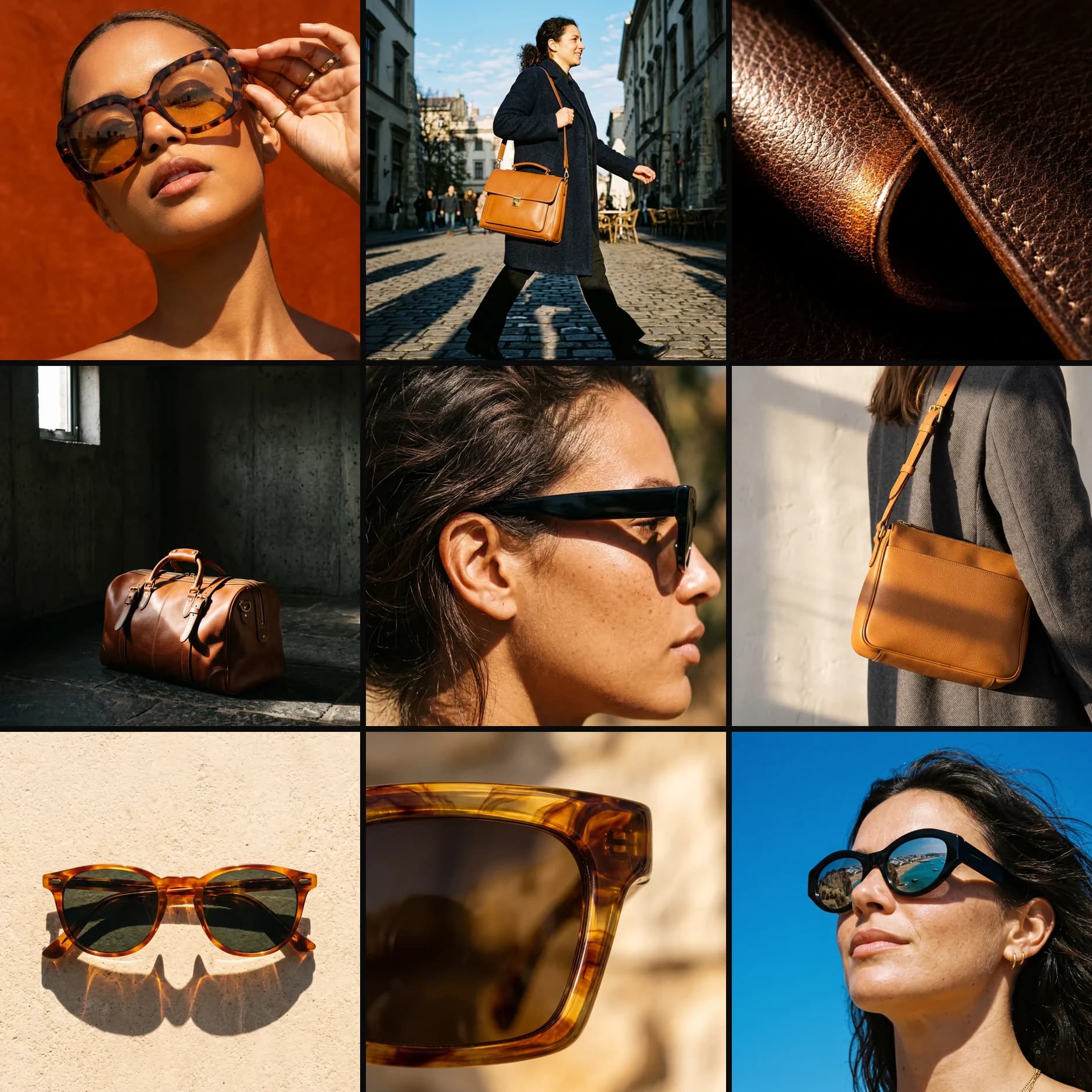 Nine posts. Nine packshots, one background, no context. compared with Nine assets. One month. One brand.