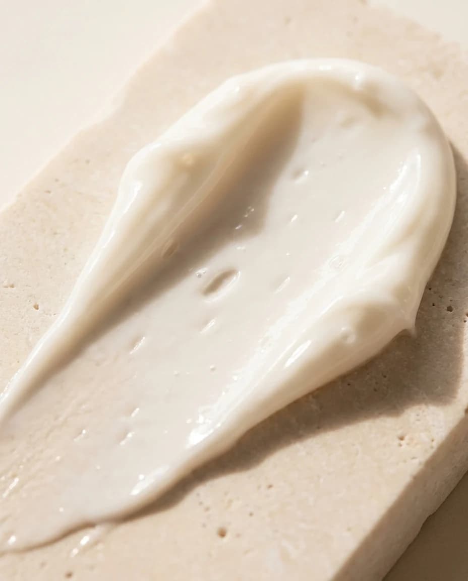 Same cream. One is a smear. One is a texture.