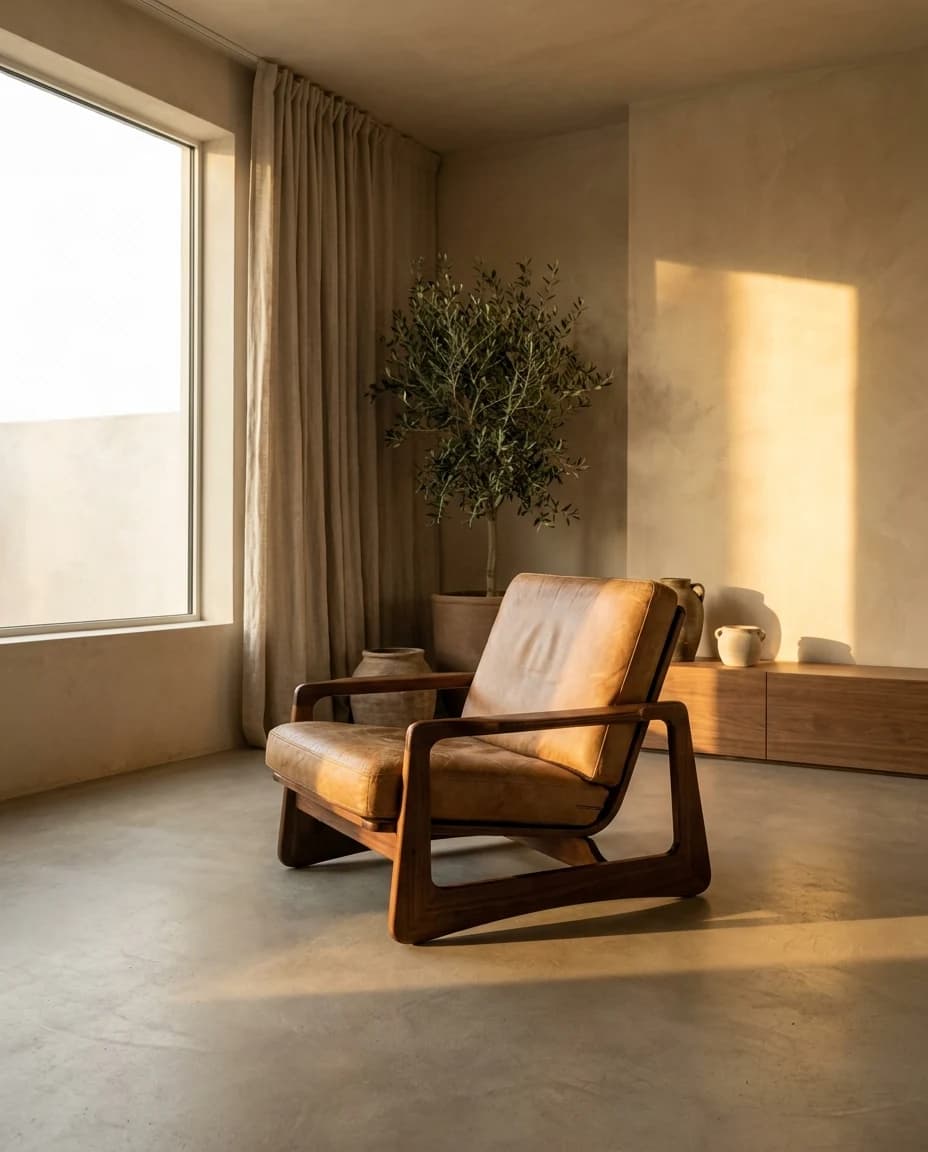 Same chair. One is in a warehouse. One is a room.