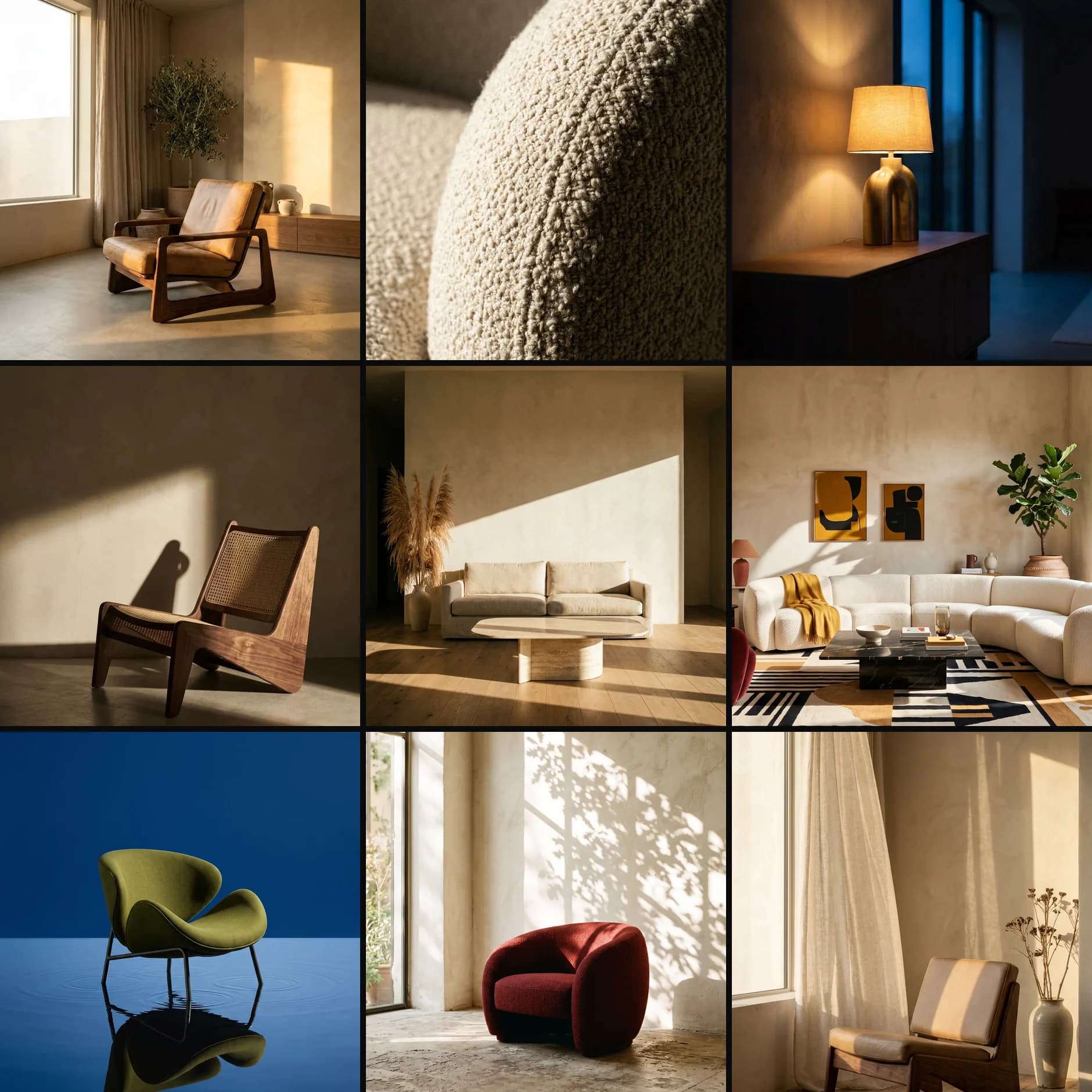 Nine posts. Three rooms, two seasons, no through line. compared with Nine assets. One month. One brand.