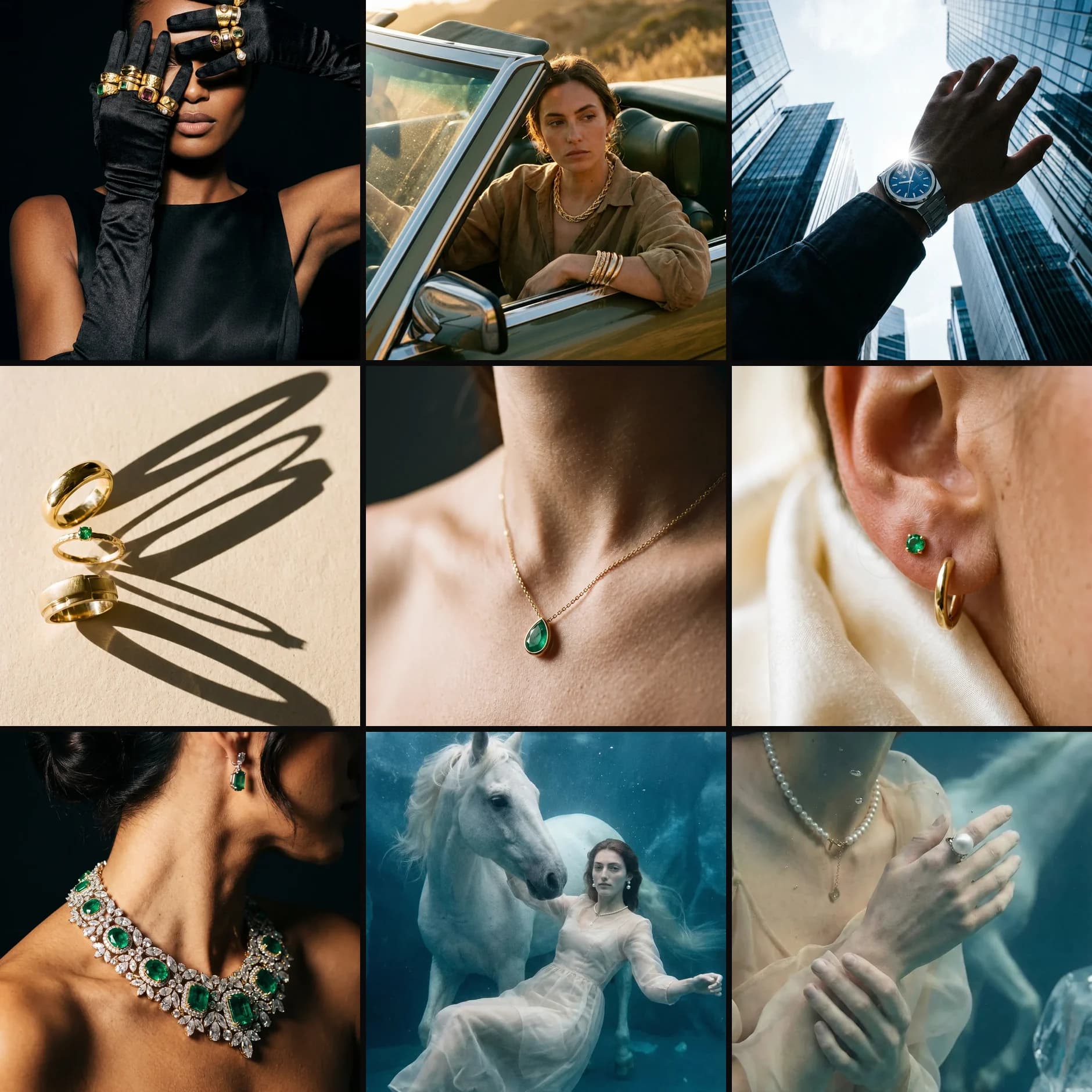 Nine posts. Nine white backgrounds, no scale, no reason to want it. compared with Nine assets. One month. One brand.