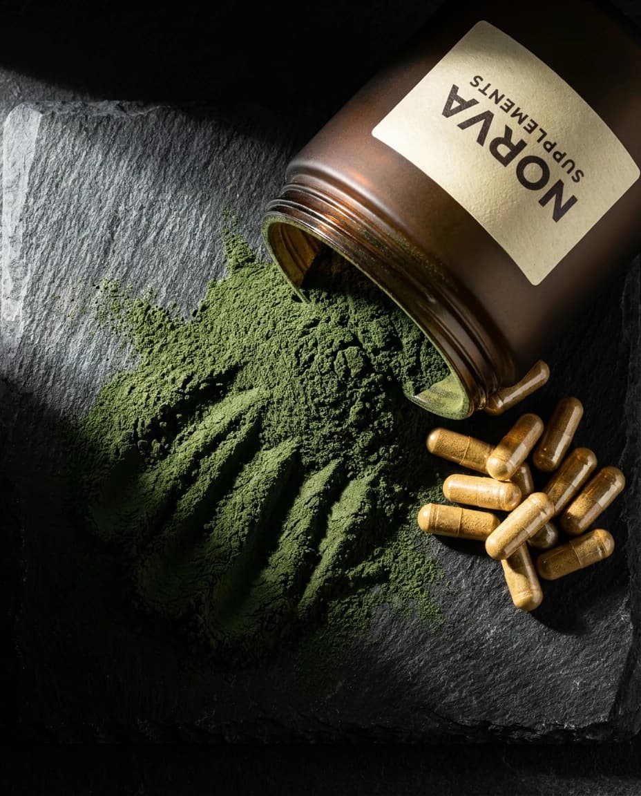 Same powder. One is flat green. One is a material.
